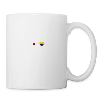 Japon et Colombie Drapeau colombien Drapeaux - Mug blanc - blanc - Droite