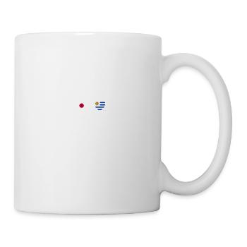 Japon et Uruguay Drapeaux du drapeau uruguayen - Mug blanc - blanc - Droite