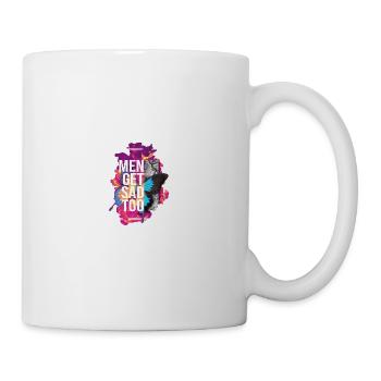 Men get sad too - Tasse - Weiß - Rechts