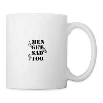 Vintage Men get sad too - Mug - white - Right