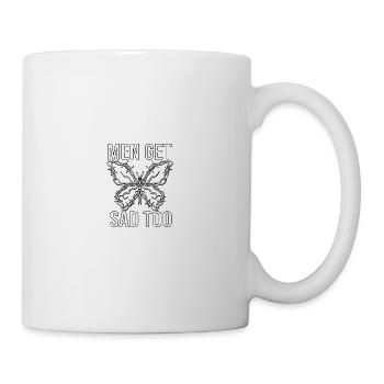 Men get sad too - Mug - white - Right