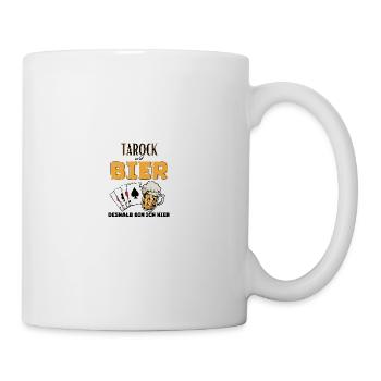 Tarock und Bier - Tasse - Weiß - Rechts