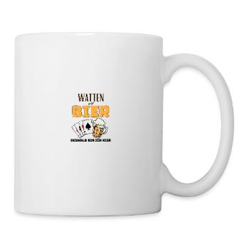Watten und Bier - Tasse - Weiß - Rechts