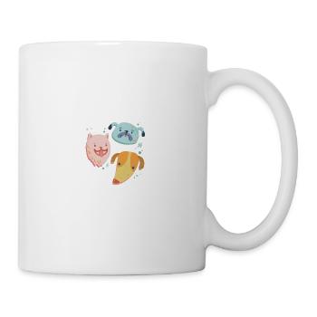 Hund - Tasse - Weiß - Rechts