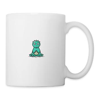 Cute kawaii baby dino - Mug - white - Right