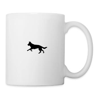 Deutscher Schäferhund - Tasse - Weiß - Rechts