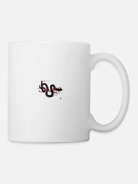 Savage-Schrift-Emblem - Tasse - Weiß