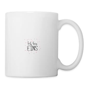1er anniversaire, un, premier - confettis - Mug blanc - blanc - Droite