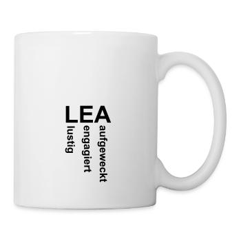 Lea - Ein ganz spezielles Design nur für Lea - Tasse - Weiß - Rechts