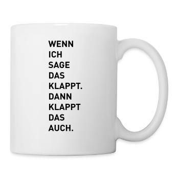 Das klappt - Tasse - Weiß - Rechts