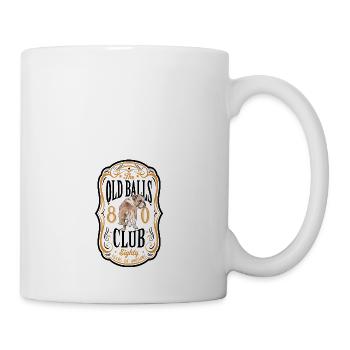 80 Years of The Old Balls Club 80th Birthday Member - Mug - white - Right