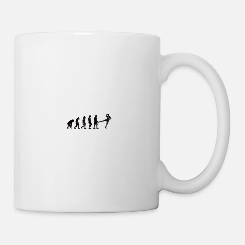 Équipe de handball Handballer Evolution Joueur de handball - Mug blanc - blanc
