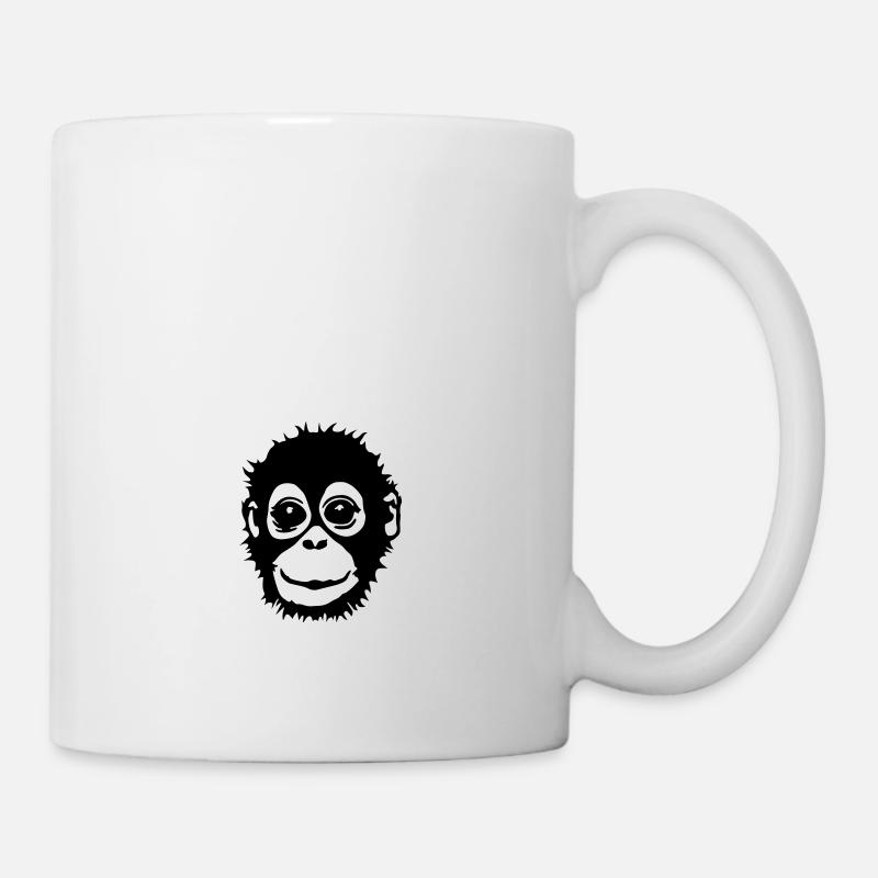 Affen - Tasse - Weiß