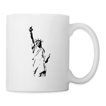 statue de la liberté - Mug blanc - blanc - Droite
