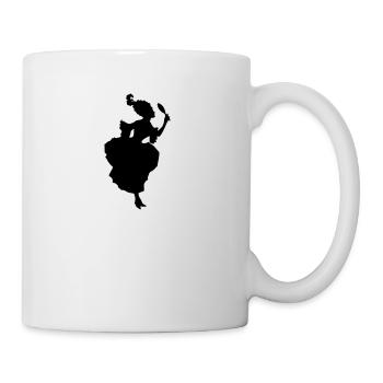 dame Vintage - Mug blanc - blanc - Droite