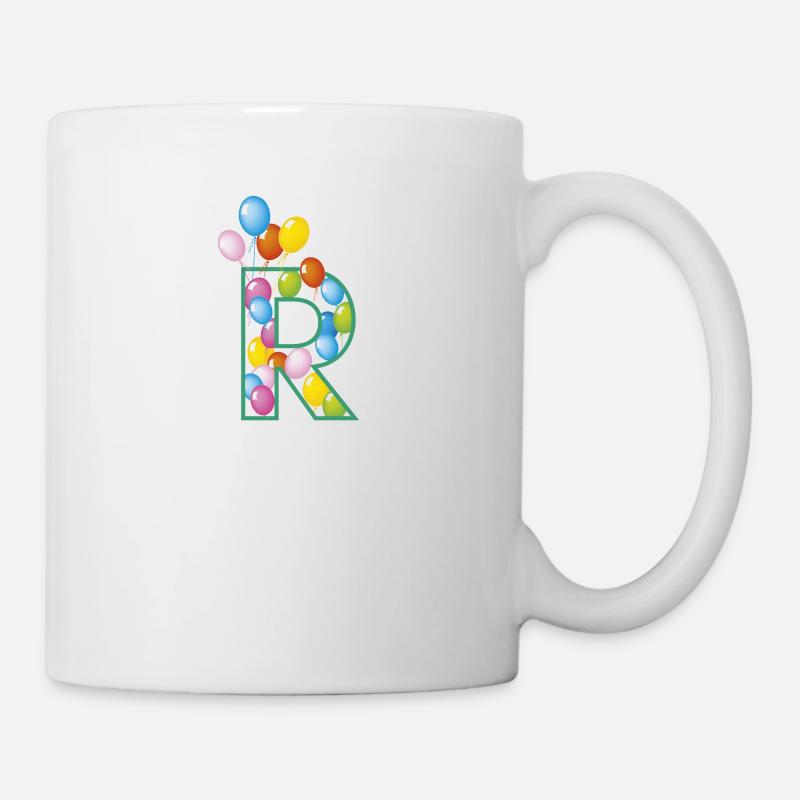 letter R balloons - Mug - white