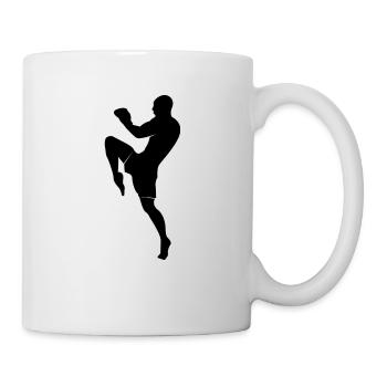 Muay Thai Noir - Mug blanc - blanc - Droite