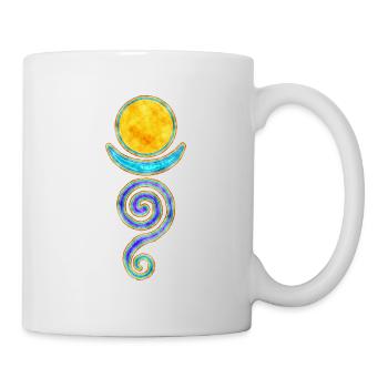 Symbole abstrait - Déesse du pouvoir Femmes 4 - Mug blanc - blanc - Droite