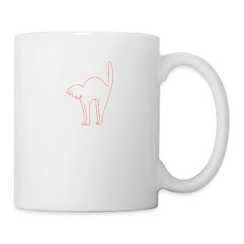Cat livingcoral - Mug - white - Right