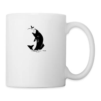 Fisherman, fish, peach, passion, insects - Mug - white - Right