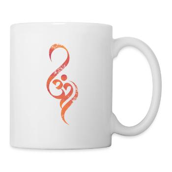 Om Yoga Kunst - Tasse - Weiß - Rechts