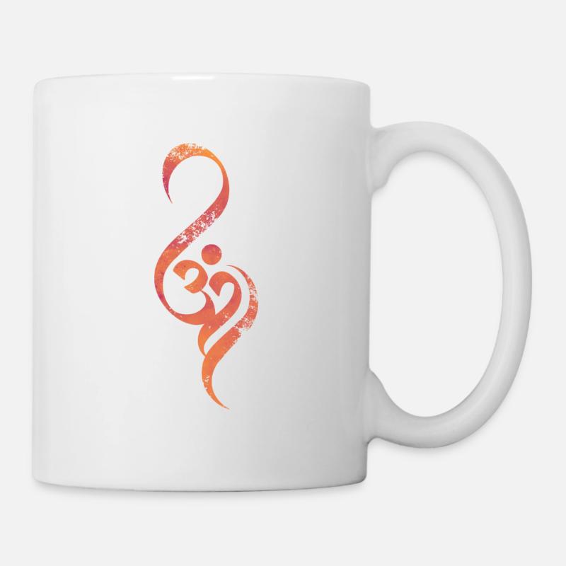 Om Yoga Kunst - Tasse - Weiß