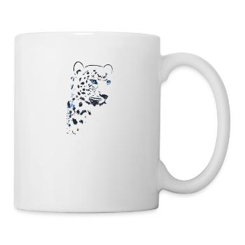 léopard, chat, chat sauvage, peinture, dessin - Mug blanc - blanc - Droite