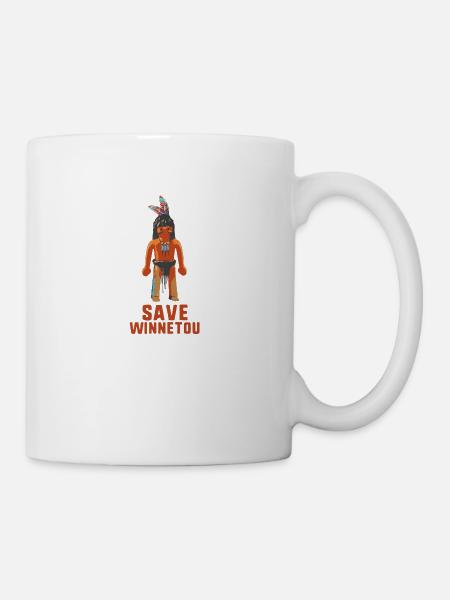 save winnetou,winnetou,indianer,comic - Tasse - Weiß