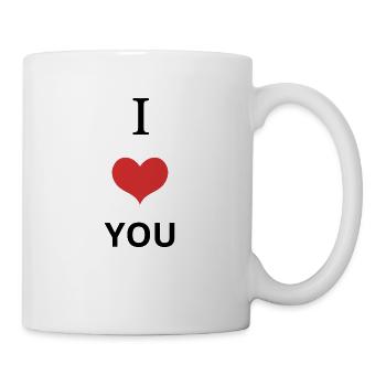 LOVE YOU - Mug blanc - blanc - Droite