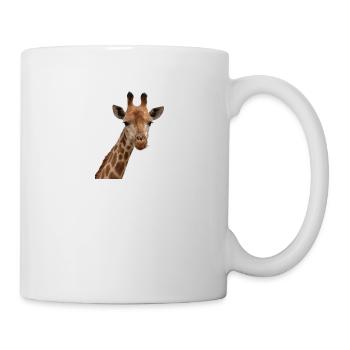 Giraffe, Tier Zoo, lüstig witzig - Tasse - Weiß - Rechts