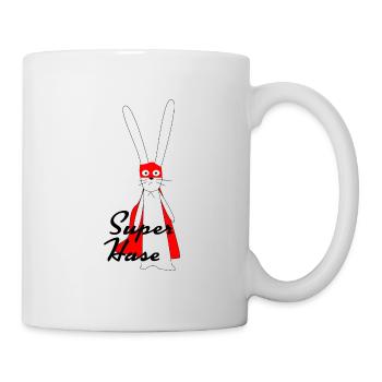 Le super lapin cool - Mug blanc - blanc - Droite