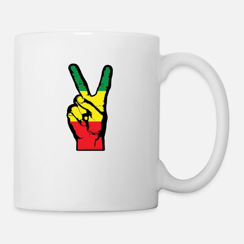 Peace Finger - Mug - white