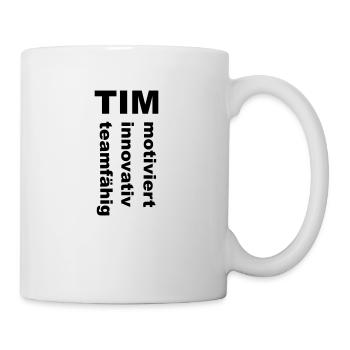 Tim - Ein spezielles Design nur für Tim - Tasse - Weiß - Rechts