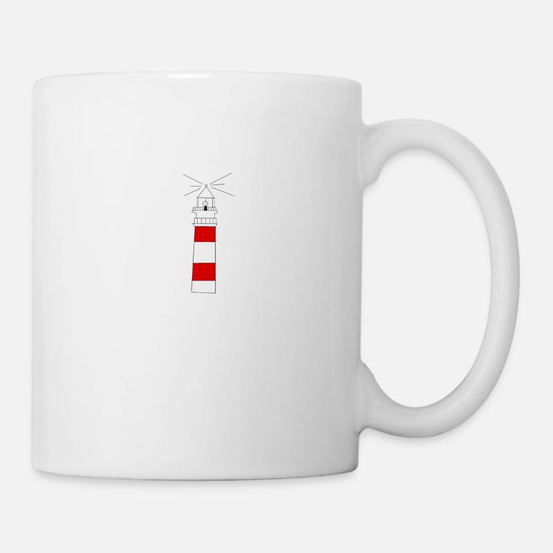 Leuchtturm - Tasse - Weiß