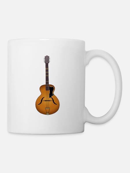 Jazzgitarre - Tasse - Weiß