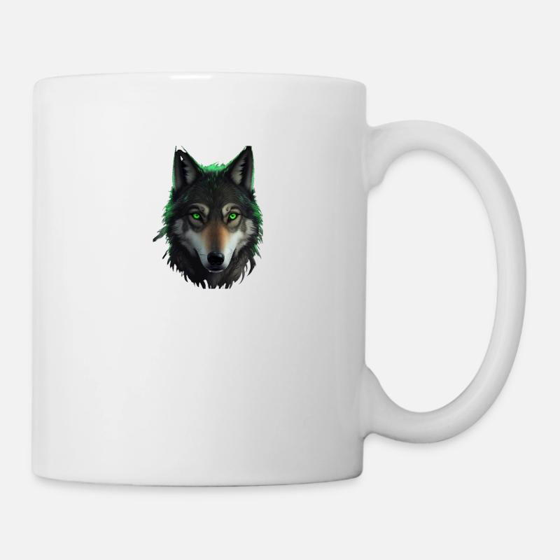 Green Wolf - Mug - white
