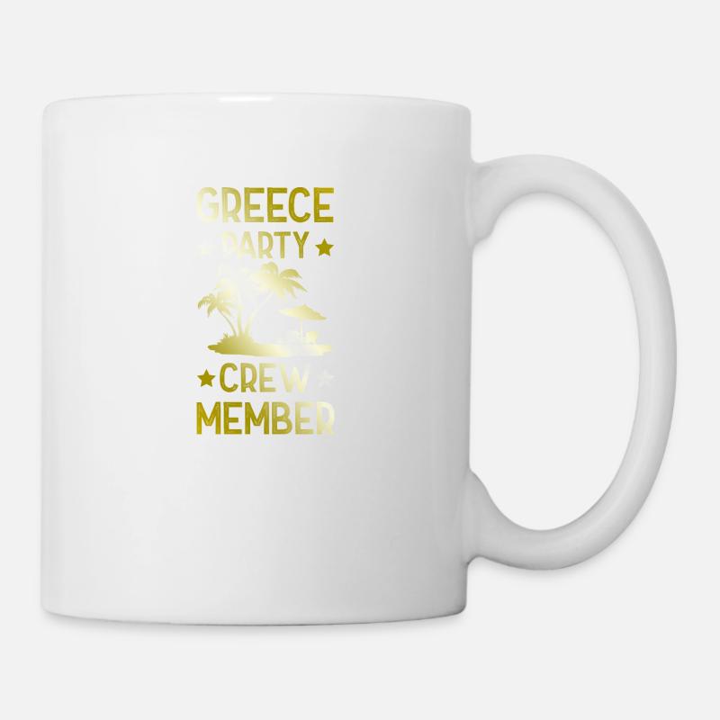 Greece Party Crew - Tasse - Weiß