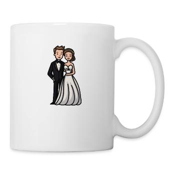 Wedding Bride Groom Newlyweds - Mug - white - Right