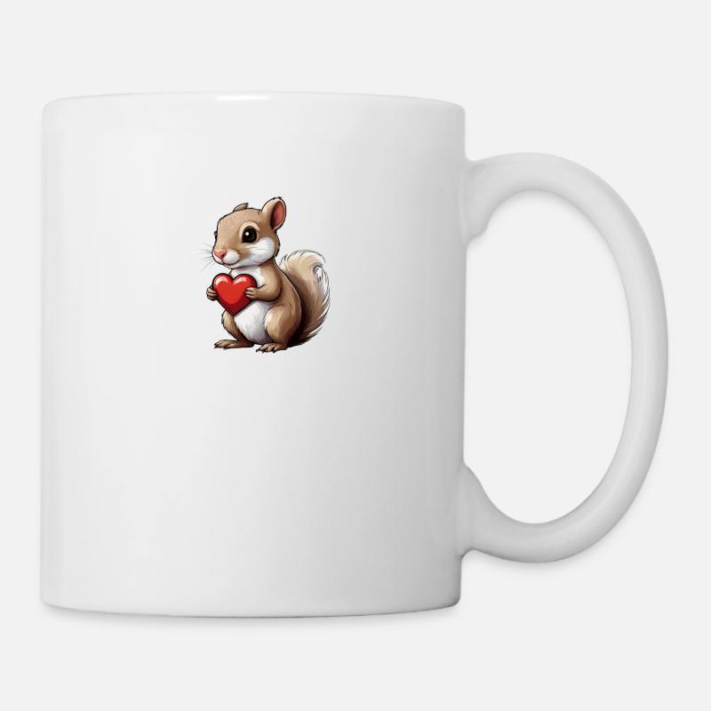 Écureuil mignon - Mug blanc - blanc