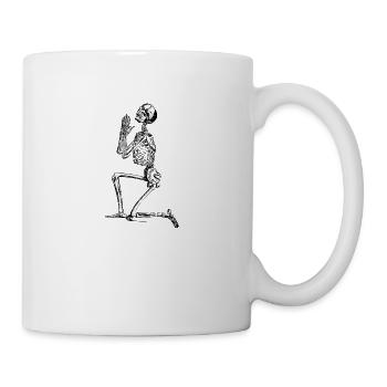 skeleton pray - Tasse - Weiß - Rechts
