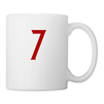 7 Symbole numérique - Mug blanc - blanc - Droite