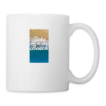 Take me to the beach - Bring mich zum Strand - Mug - white - Right