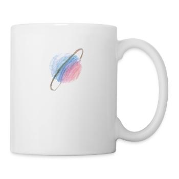 Planète bleu-violet - Mug blanc - blanc - Droite