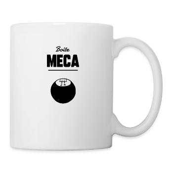 Boîte meca - Mug blanc - blanc - Droite