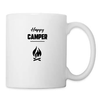 Happy camper - Mug blanc - blanc - Droite