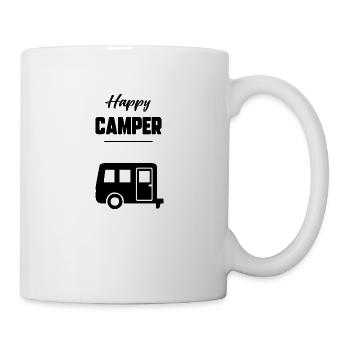 Happy camper - Mug blanc - blanc - Droite