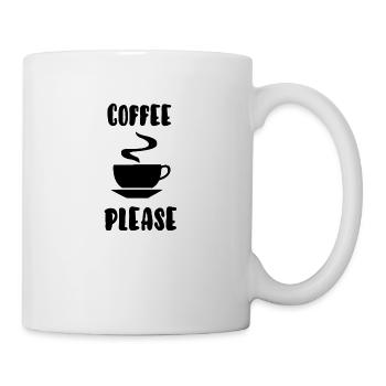 coffee please - Mug blanc - blanc - Droite