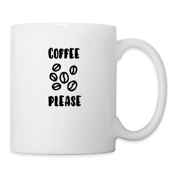 coffee please - Mug blanc - blanc - Droite
