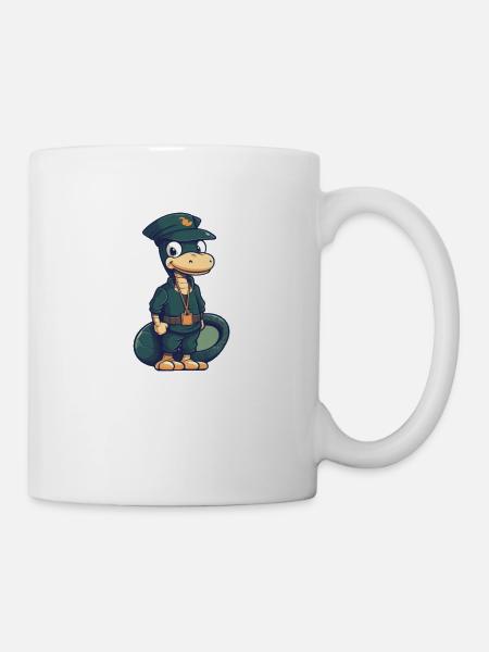 soldat schlange - Tasse - Weiß