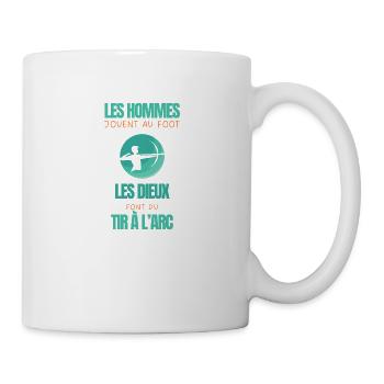 Homme Cadeau tir à l arc humour tir a l'arc archer - Mug blanc - blanc - Droite